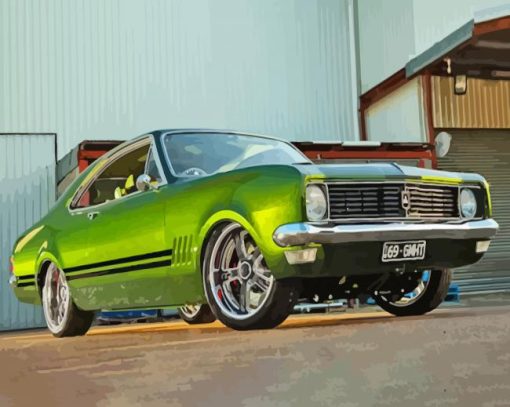 Green Holden Monaro Car Diamond Painting