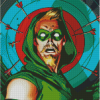 Green Arrow Diamond Painting