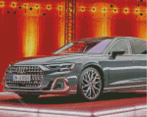 Grey Audi A8 Car Diamond Painting
