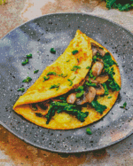 Healthy Omelette Diamond Painting