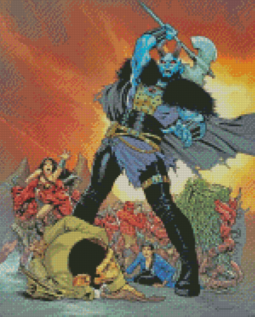 Justice League Blue Devil Diamond Painting