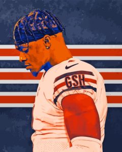 Justin Fields Diamond Painting