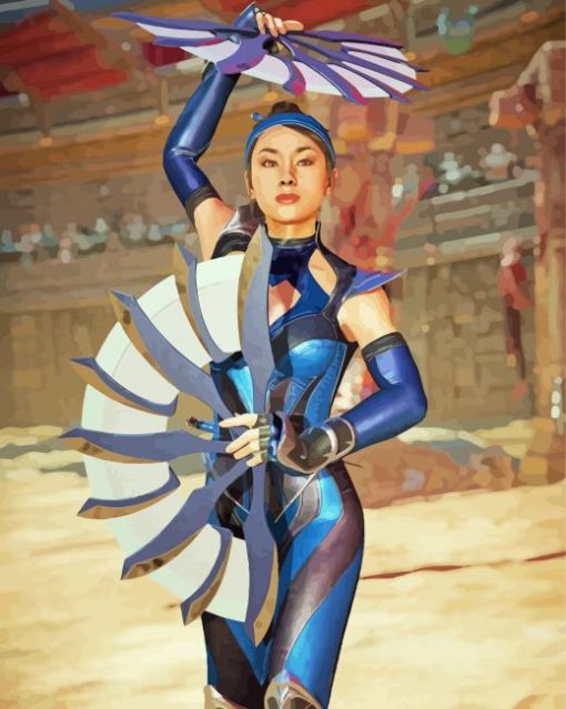 Kitana Anime Character Diamond Painting