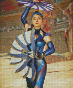 Kitana Anime Character Diamond Painting