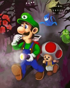 Luigi Mansion Diamond Painting
