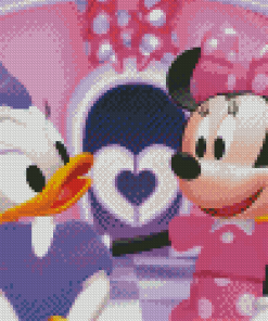 Minnie Mouse And Daisy Duck Animation Diamond Painting