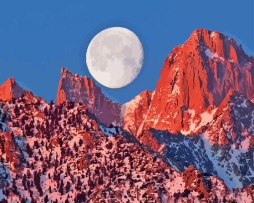 Moonlight Mt Whitney Diamond Painting