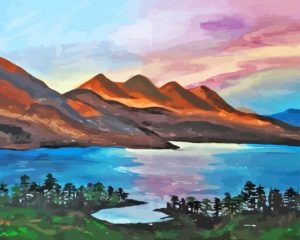 Mountain Sea Diamond Painting
