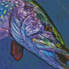 Northern Pike Fish - Diamond Painting 