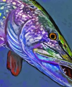 Northern Pike Fish Diamond Painting