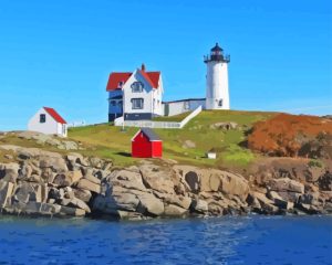 Nubble Lighthouse York Diamond Painting