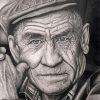 Old Man Face Diamond Painting