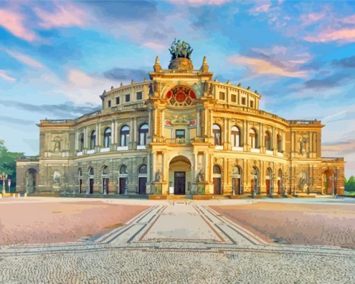 Semperoper Dresden Opera Diamond Painting