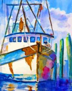 Shrimp Boat Diamond Painting