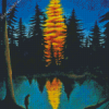 Spruce Tree Night Diamond Painting