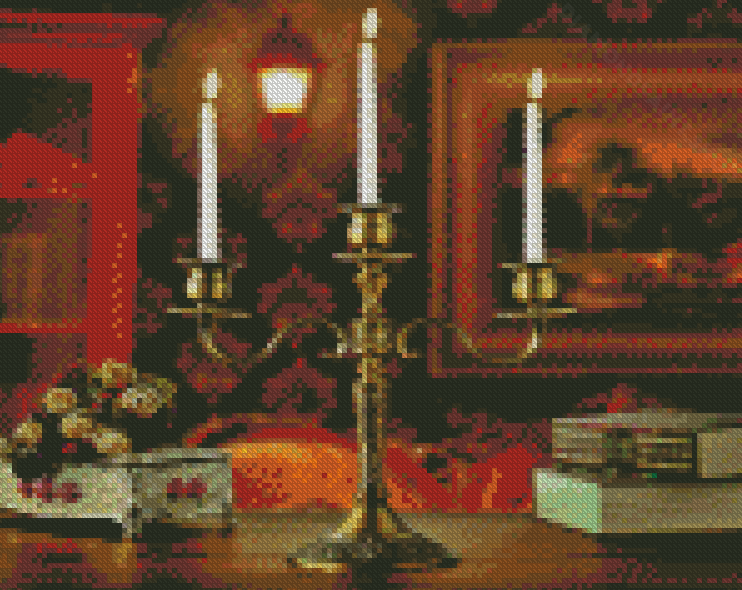 The Candle Holder - Diamond Painting 