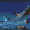 Titanic Ship Sinking Diamond Painting