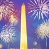 Washington Monument Fireworks Diamond Painting