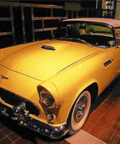 Yellow Thunderbird Car Vehicle Diamond Painting