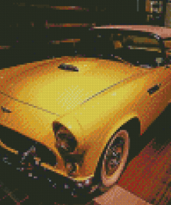 Yellow Thunderbird Car Vehicle Diamond Painting