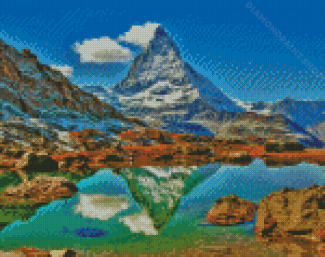 Zermatt Landscape Diamond Painting