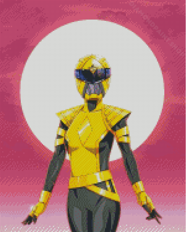 Aesthetic Yellow Ranger Diamond Painting