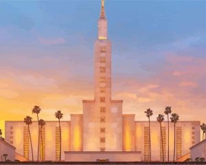 Aesthetic Los Angeles Temple Diamond Painting