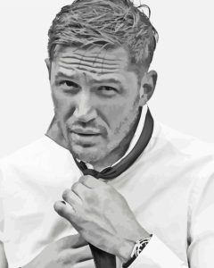 Black And White Tom Hardy Diamond Painting