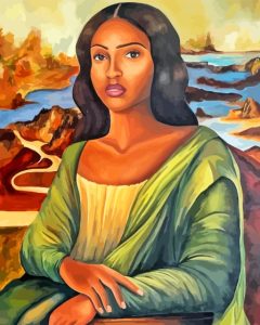 Black Mona Lisa Diamond Painting