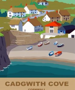 Cadgwith Cove Poster Diamond Painting