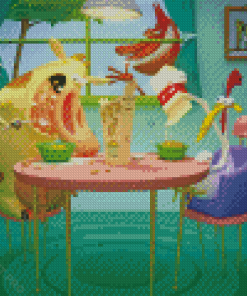 Cow And Chicken Diamond Painting