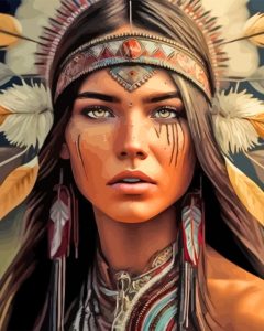 Gorgeous Native American Indian - Diamond Painting