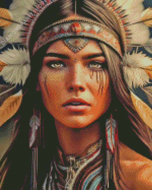 Gorgeous Native American Indian Diamond Painting