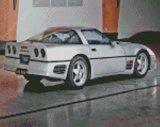 Grey Corvette C4 Diamond Painting