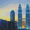 Petronas Twin Towers Kuala Lumpur Diamond Painting