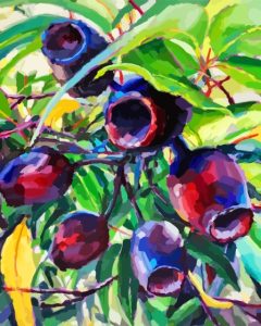 Purple Gum Nuts Diamond Painting