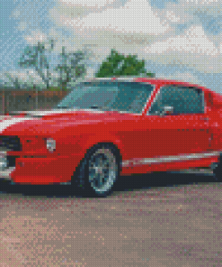 Classic Red Eleanor Mustang Diamond Painting