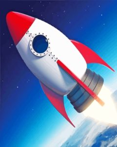Rocket Ship Diamond Painting