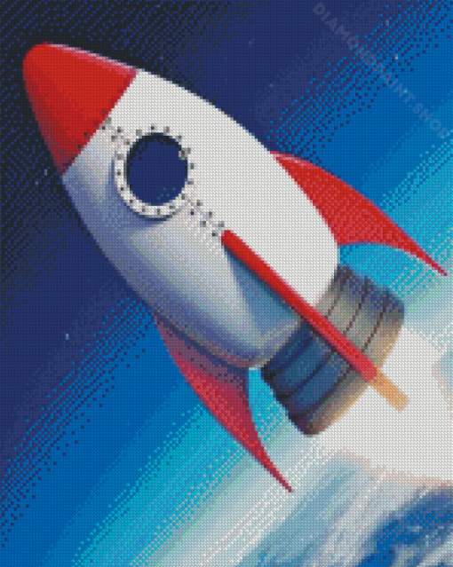 Rocket Ship Diamond Painting