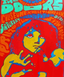 The Doors Psychedelic Concert Poster Diamond Painting