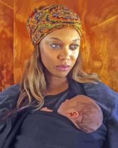 Tyra Banks Baby Diamond Painting
