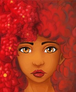 Afro Girl Diamond Painting