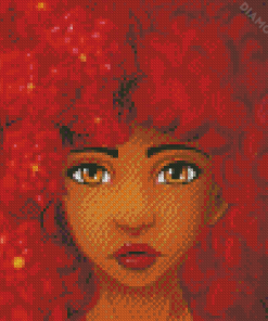 Afro Girl Diamond Painting