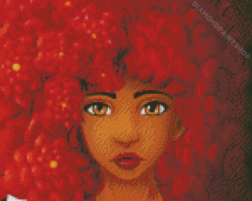 Afro Girl Diamond Painting