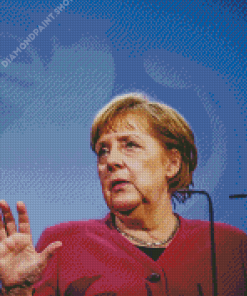 Angela Merkel Talking Diamond Painting