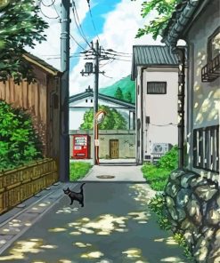Anime City Street Diamond Painting