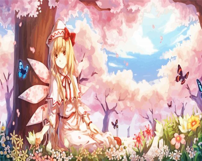 Anime Spring Fairy Diamond Painting