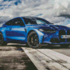 BMW M4 Blue Car By Diamond Painting