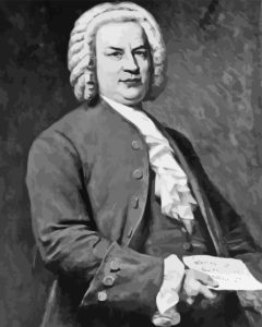 Black And White Johann Sebastian Bach Diamond Painting