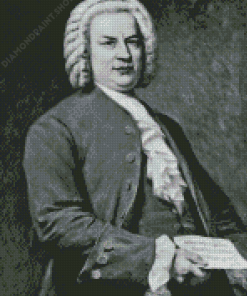 Black And White Johann Sebastian Bach Diamond Painting